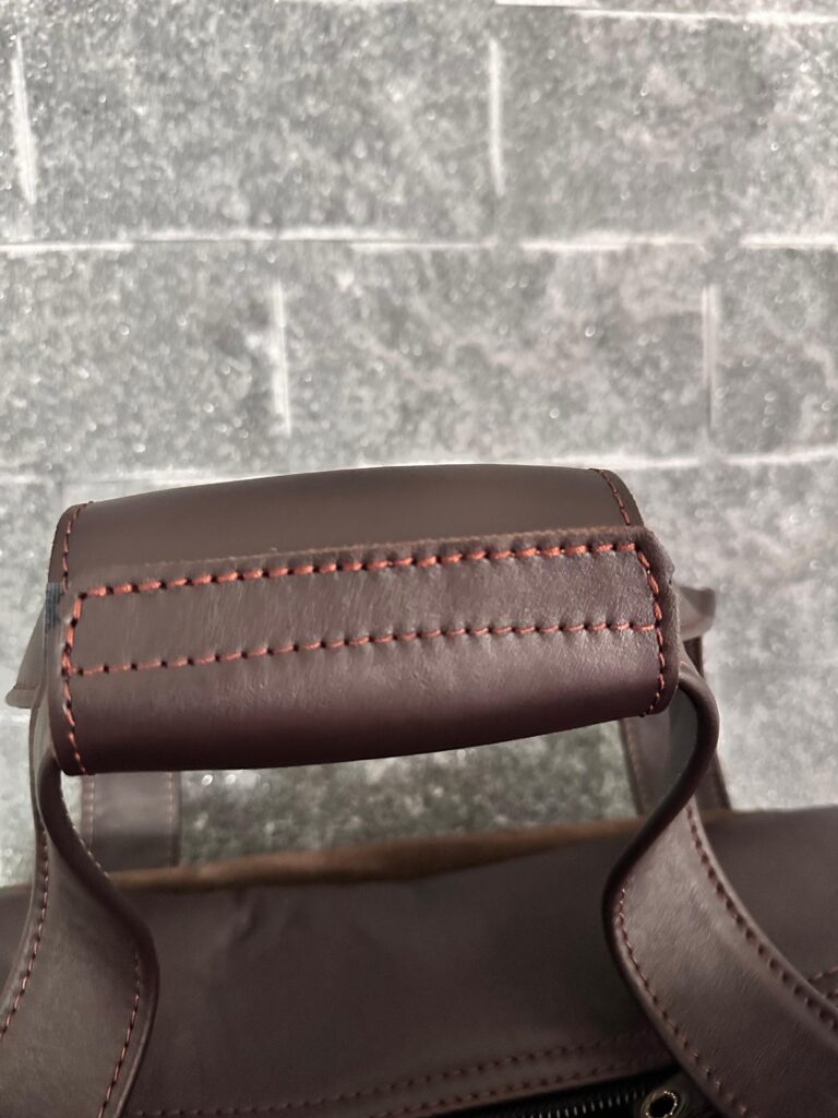 Small Kožená cestovná taška – hnedá | Nomad Line