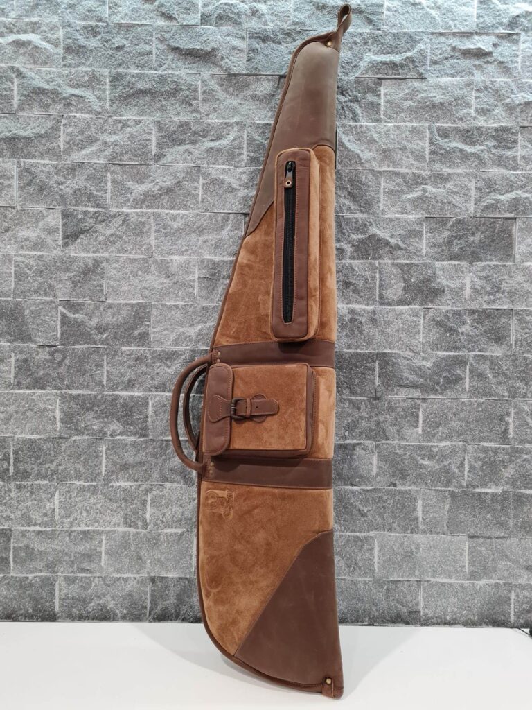 Kožené puzdro na poľovnícku zbraň – Trekker hnedá | Highland Hide Series