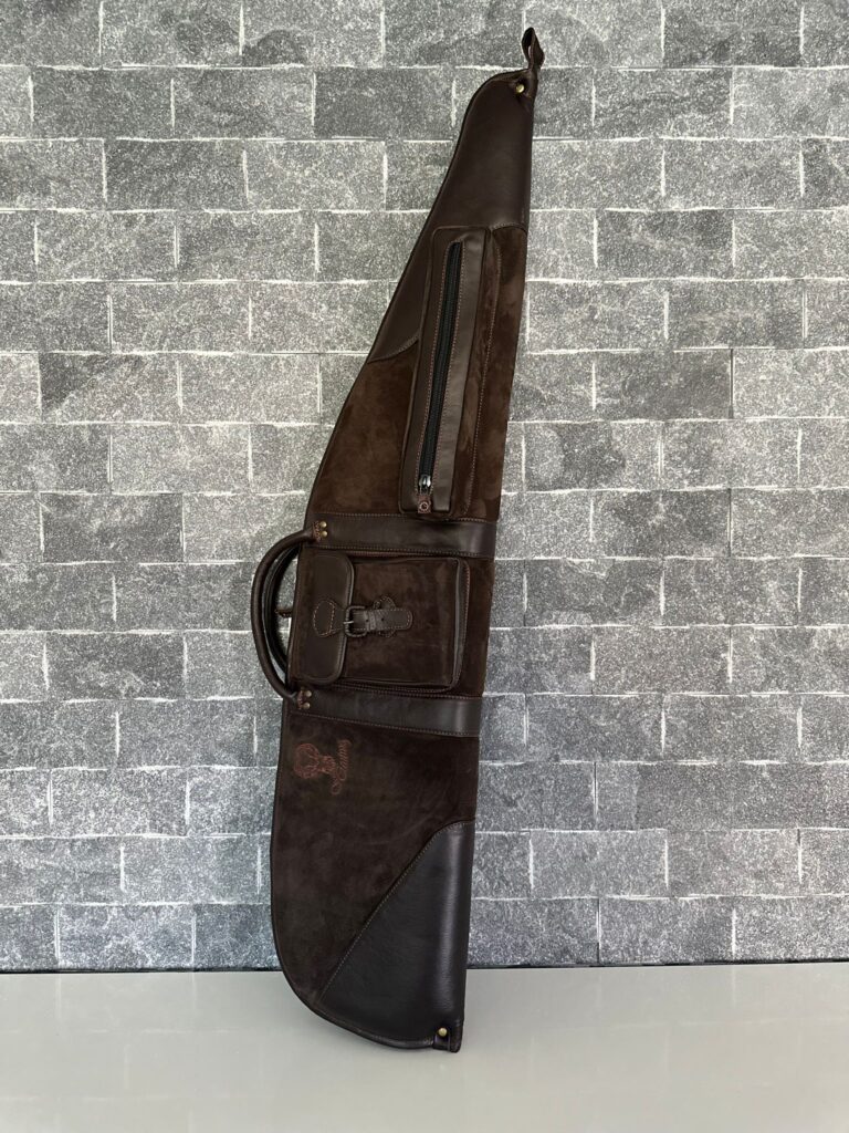 Kožené puzdro na poľovnícku zbraň – orechová hnedá | Highland Hide Series