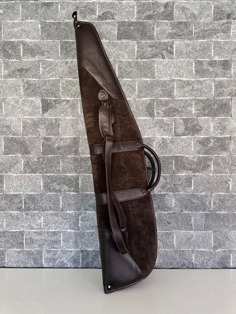 Kožené puzdro na poľovnícku zbraň – orechová hnedá | Highland Hide Series