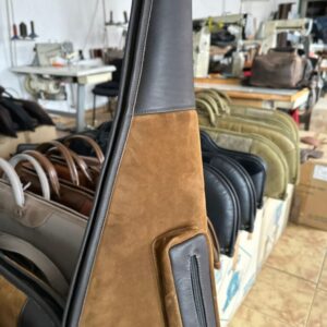 Kožený set na poľovnícku zbraň – farba toskánska hnedá – batoh a puzdro | Cedar Ridge Collection