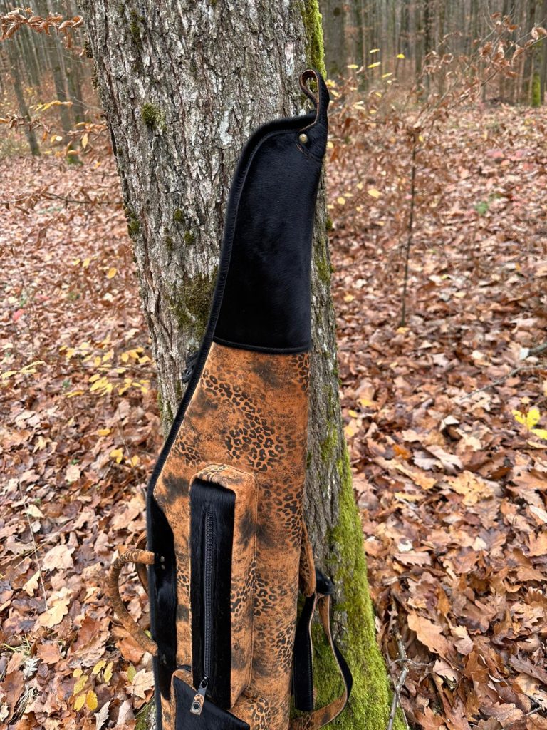 Kožené puzdro na poľovnícku zbraň BLS – IL Cavallo & Jaguar | Savanna Noir