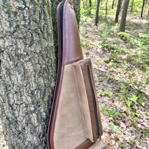 Kožené puzdro na poľovnícku zbraň – hnedá a trieslová | Whitetail Woods