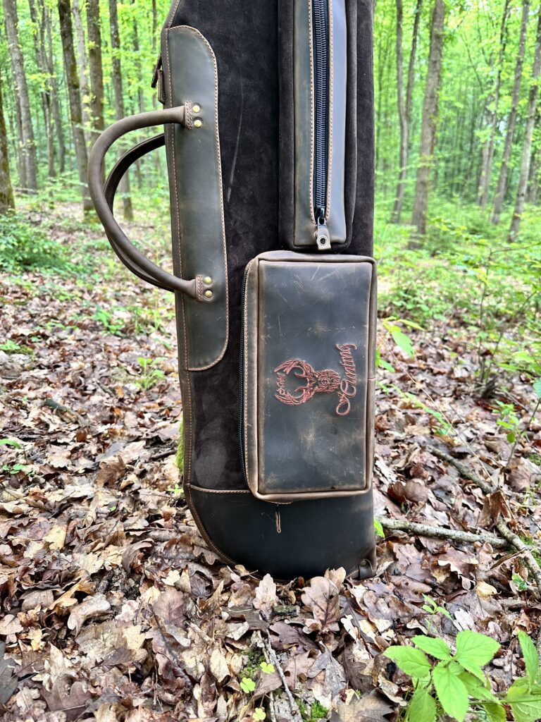 Kožené puzdro na poľovnícku zbraň – hnedá Crazy Horse | Whitetail Woods