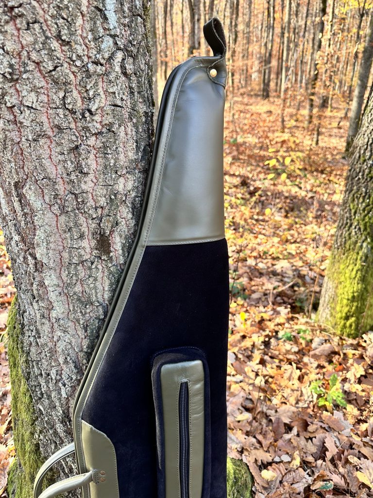 Kožené puzdro na poľovnícku zbraň – machová olivová | Timber Grove