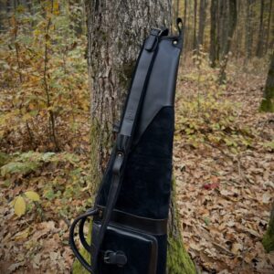Kožené puzdro na poľovnícku zbraň – uhľovo čierna | Whitetail Woods