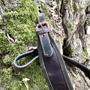 Kožený remeň na poľovnícku zbraň – Luxory – hnedá | Timber Grove