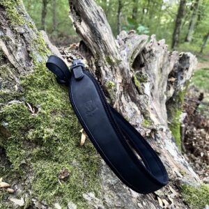 Kožený remeň na poľovnícku zbraň – Luxory Wide – čierna | Timber Grove