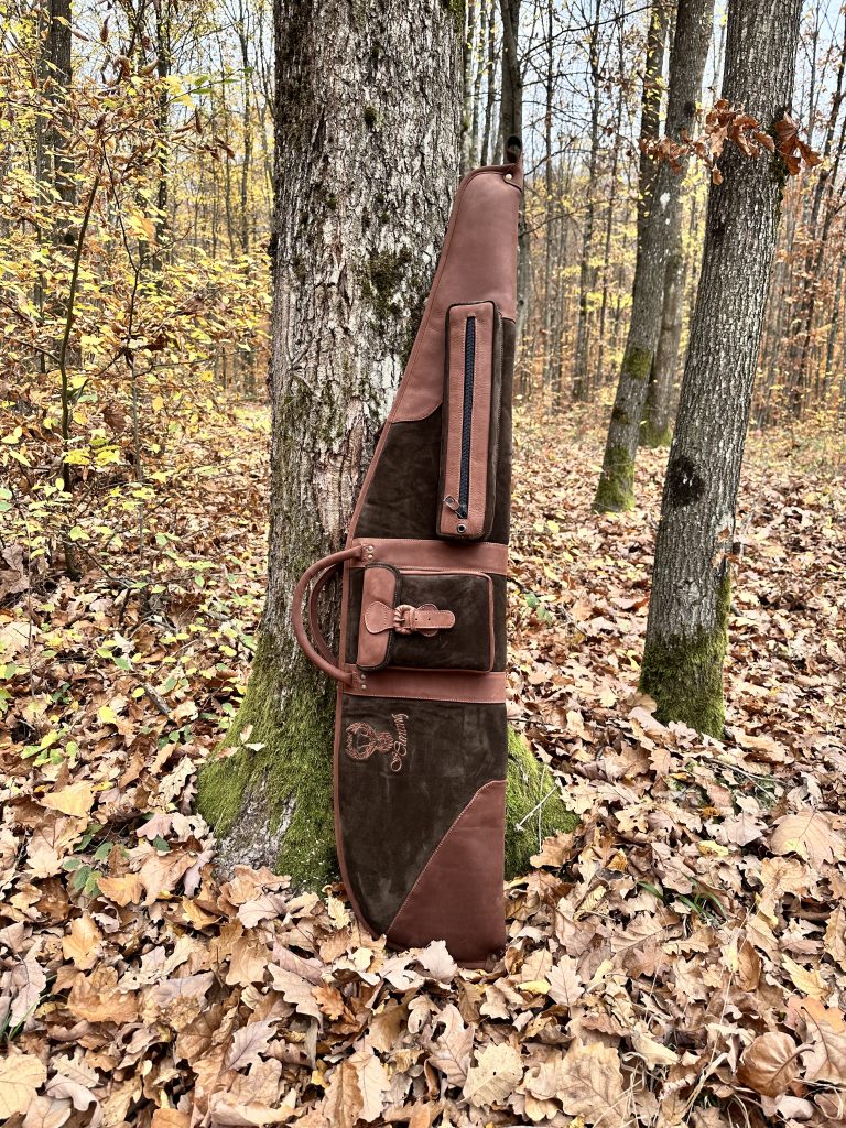 Kožené puzdro na poľovnícku zbraň – ílovohnedá | Timber Grove
