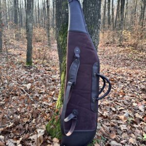 Kožený set na poľovnícku zbraň – farba parohová hnedá – batoh a puzdro | Timber Grove