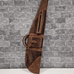 Kožený set na poľovnícku zbraň – farba kôrovo hnedá – batoh a puzdro | Highland Hide Series