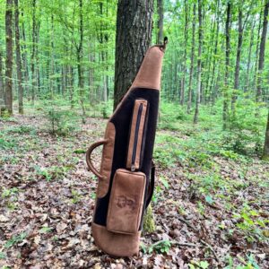 Kožené puzdro na poľovnícku zbraň – dvojfarebná sivohnedá | Whitetail Woods